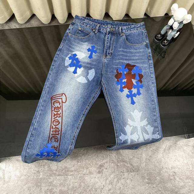 Chrome Hearts Cross Heart 24Ss Cross Sanskrit Limited Edition Graffiti Print Lea