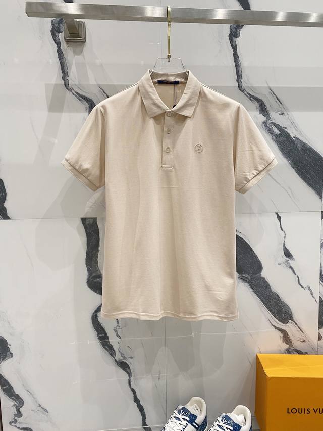 Louis Vuitton Louis Vuitton Collared Polo Shirt Classic Small Round Logo Embroid