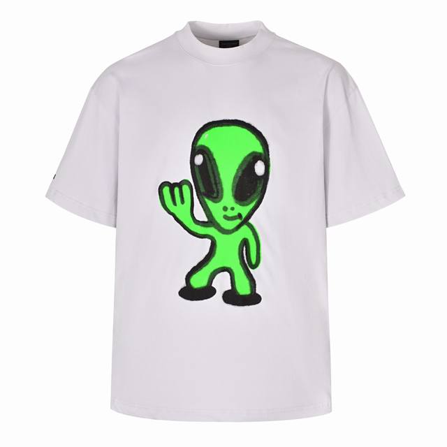 Exclusive Supply Blcg Dissolving Smiling Alien Short-Sleeve Original Version Pur