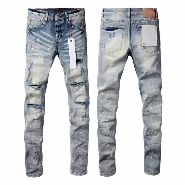 Style Number Xk3285 Amiri Stretch American High-Street Denim Pants, Versatile An