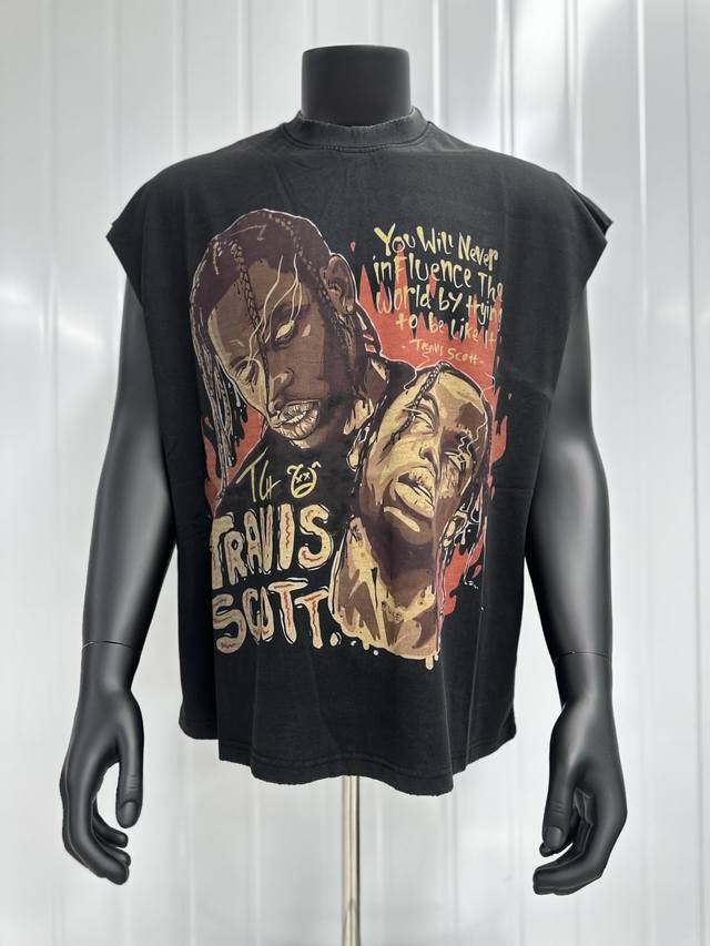 Vt020 Travis Scott Scott Big Face Portrait Performance Limited Edition Flashy An