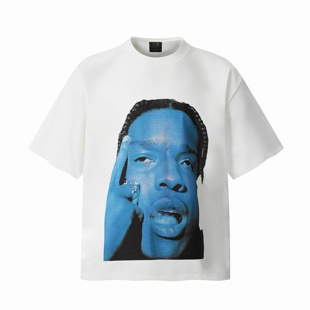 Vt9202 Young Thug Jeffrey Atlanta Rapper Big Face Portrait Retro Washed Vintage