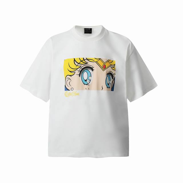 Vt9122 Salior Moom Sailor Moon Anime 2D Digital Direct-To-Garment Retro Short-Sl