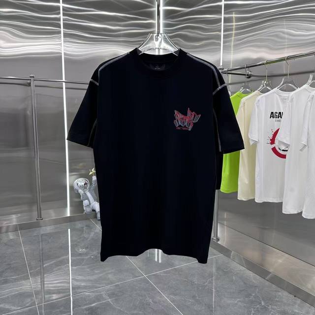 Bird Brand 2025 Spring/Summer New Arrival Round Neck Short-Sleeve T-Shirt 3D Emb