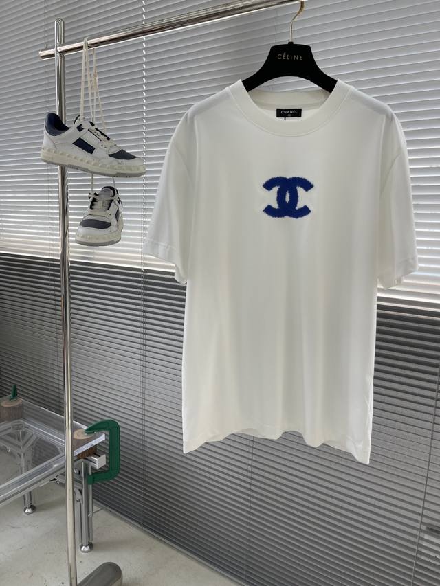 Chane 2025 Summer New Arrival Short-Sleeve T-Shirt, Featuring Unique Embroidery