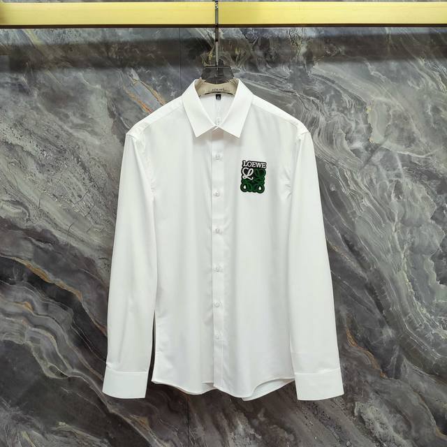 Loewe 2025 Spring/Summer New Long-Sleeve Shirt, Premium Edition! Custom-Made Fab