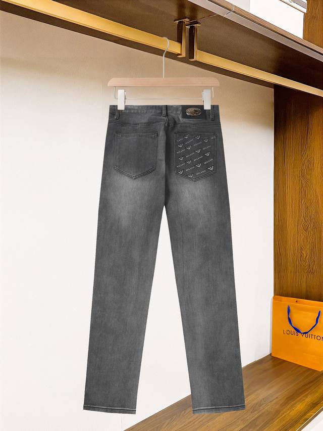 G392# Armani Exclusive New Casual Denim Pants High-End Version Custom Fabric, Br