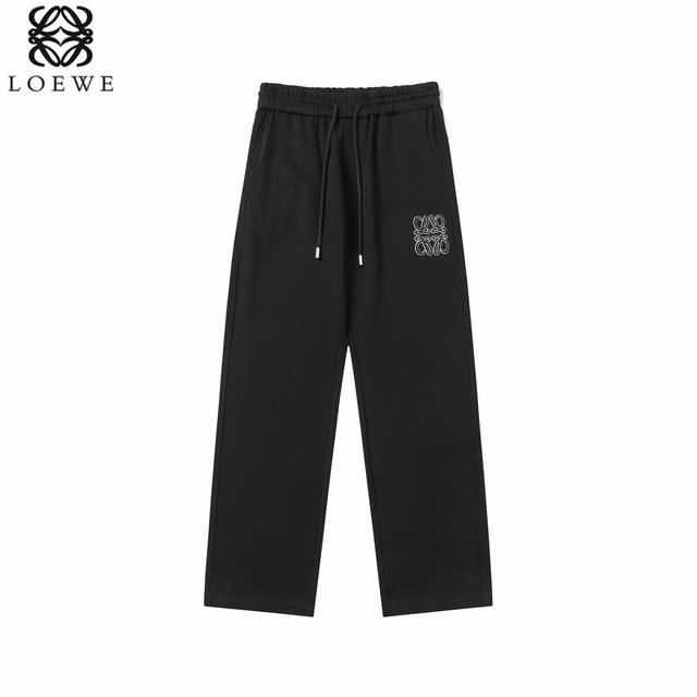 801# Loewe 25Ss Early Spring Embroidered Long Pants Fabric Made From 40-Count Si