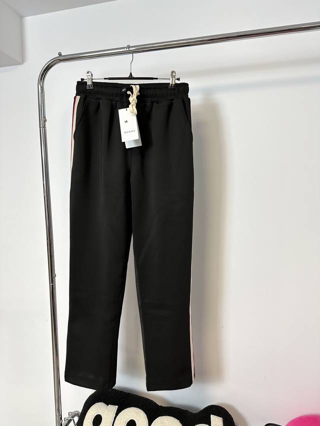 Style Number:Hmy64# Gucci Classic Woven Belt Wide-Leg Straight-Leg Pants Store-S