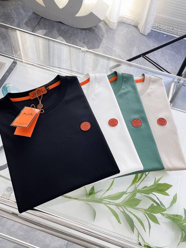 Herm S Exclusive Autumn New Arrival Fashionable Casual Round Neck Short-Sleeve T