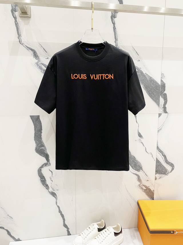Next Day Delivery Louis Vuitton Louis Vuitton 260G Round Neck Short-Sleeve T-Shi