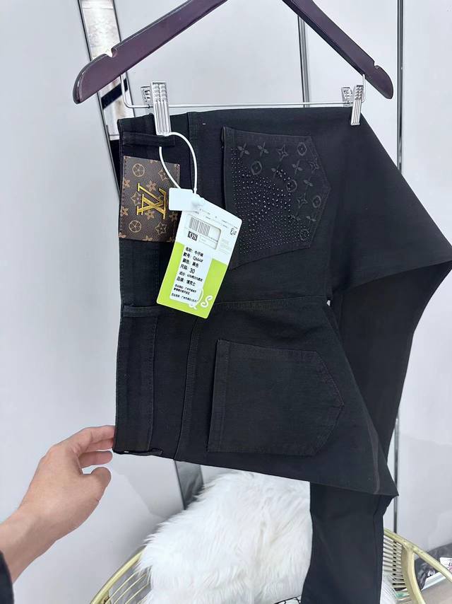 Oc-706 Lvss Latest Spring New Arrival, Full-Print Floral Gradient Denim Pants, A
