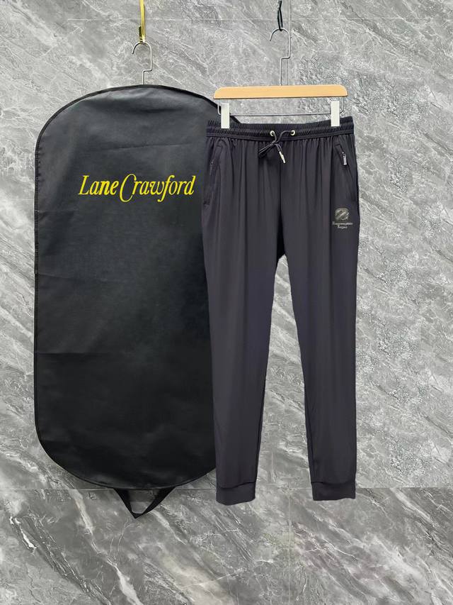 Zegna Spring/Summer New Arrival Two-Color High-Quality Lightweight Ice Silk Pant