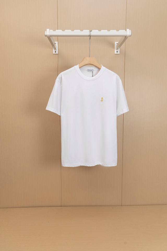 Product Image Top-Tier Version Burberry 280G Round-Neck Short-Sleeve T-Shirt Cla