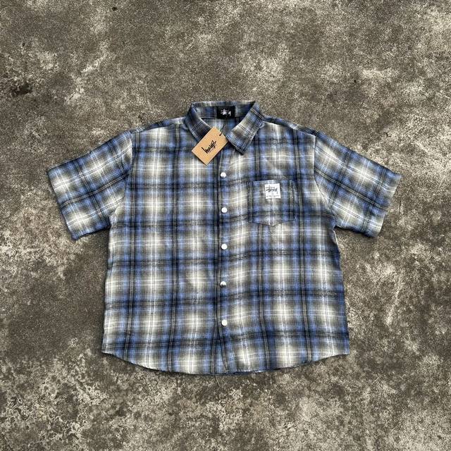 Style Number 330 Stussy Fw Stussy Early Autumn Series Checkered Shirt Short Slee