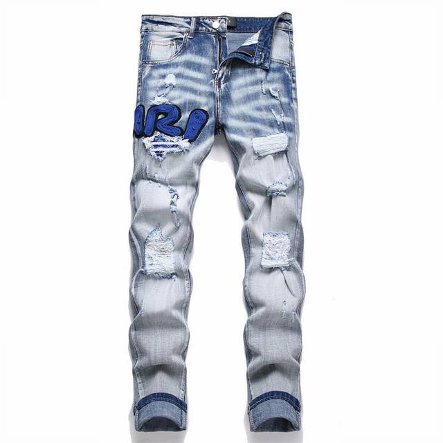 Style No. 3606 Actual Photo Of The Reissue Version. Amiri Blue Patch Embroidery,