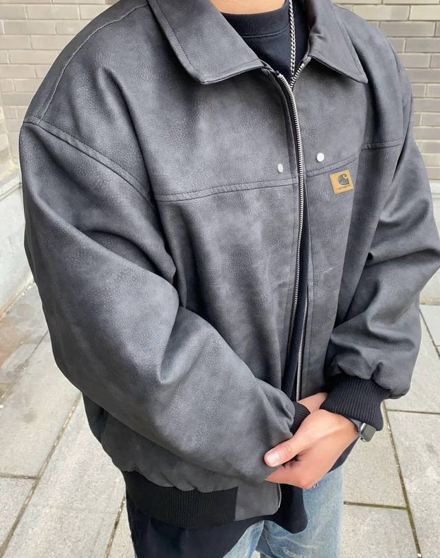 Style Number 271 Carhartt 24Fw Carhartt Fall Melange American Retro Leather Jack