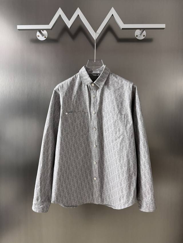 Dior 2025 Early Spring New Arrival Vintage Print Shirt Jacket New Colorway, Flat