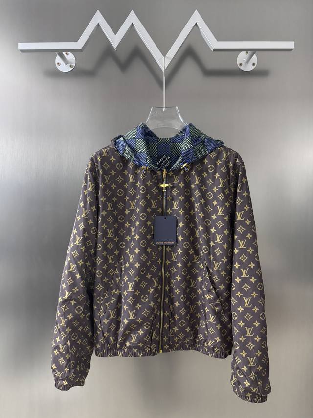 Lois Vitn Louis 2025 Early Spring New Arrival Checkered Reversible Jacket, Preci