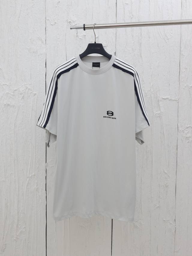 Balenciaga* Paris 25 New Destroyed Design Embroidered Logo Double Ring Relaxed S