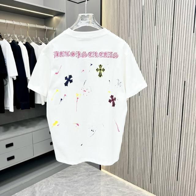 Ch Croxin 25Fw Spring/Summer New Arrival Round Neck T-Shirt Made From Heavyweigh