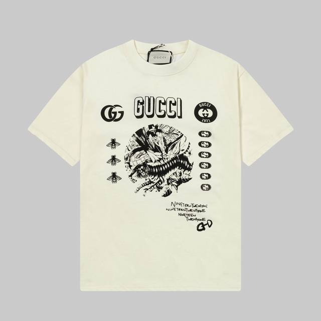 Gucci Gucci 25Ss Spring/Summer New Graffiti Short-Sleeve T-Shirt,Gucci Pattern D
