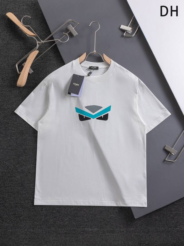 Style Number: F021 Fd Double F Blue Eyebrows Black Eyes Little Monster Short-Sle