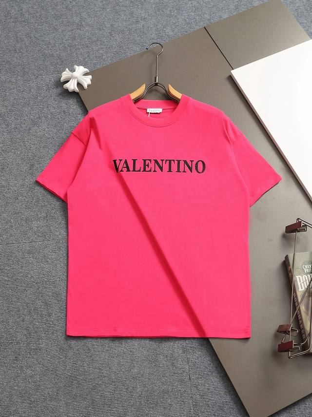 R-9509.Valentno Valentino Classic Logo Print T-Shirt Spring/Summer New Arrival 3