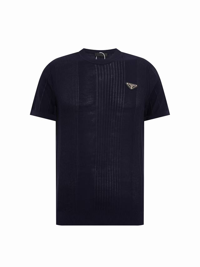 Zp Version - Prada Official Classic Style With Triangle Logo, Round Neck Knit Sh