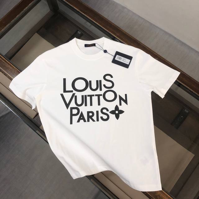 New Model Number: B182 Lv 24Ss Summer New Round Neck Short-Sleeve T-Shirt! 270G