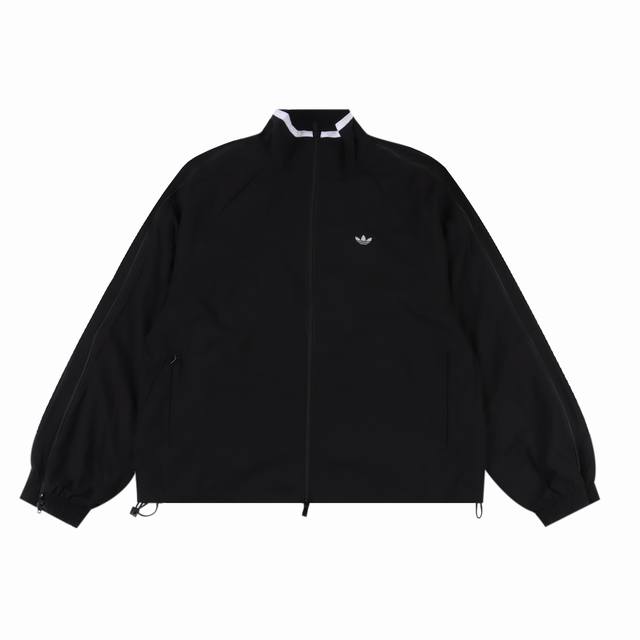 Adidas Adidas 24Fw Open-Close Three-Stripe Woven Belt Jacket Custom-Dyed 70D Pla