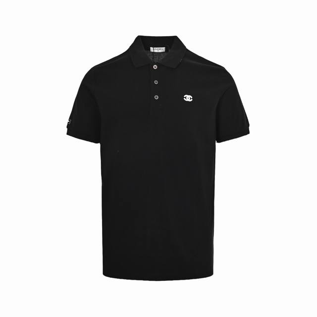 Chanel Chanel Double C Embroidered Logo Polo Shirt Front Embroidered Pattern, Im