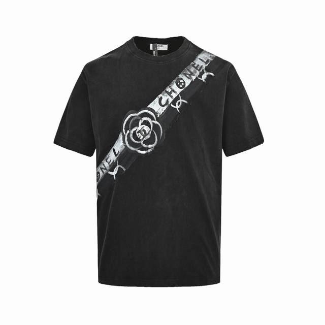 Chanel Hand-Painted Graffiti Short-Sleeve T-Shirt, Latest Colorway. Another Inst