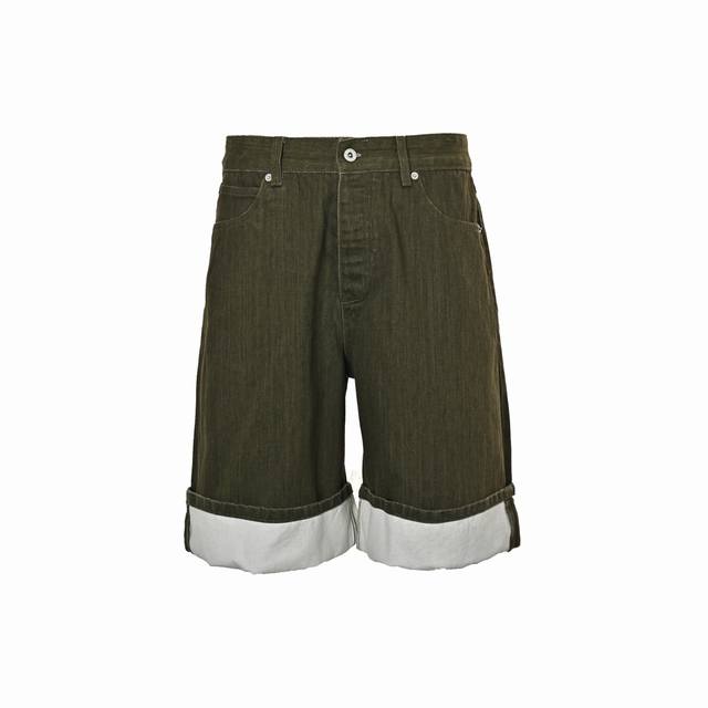 Bottega Veneta Bv 25Ss Woven Checkered Leather Label Denim Shorts Made From Impo