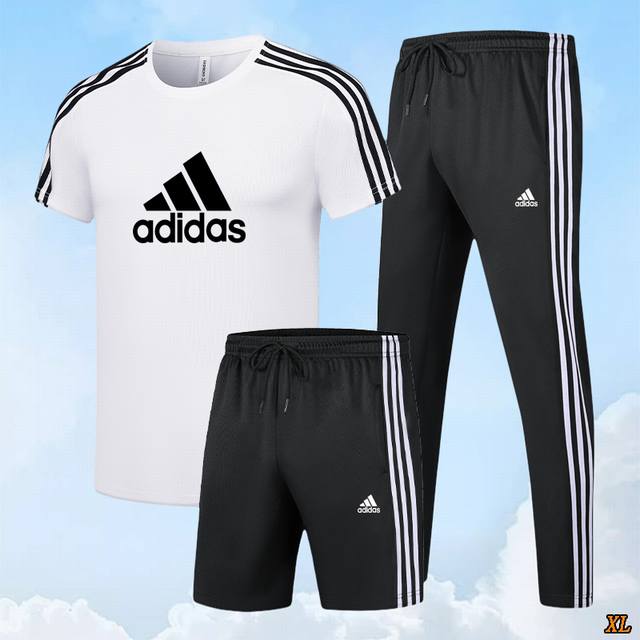 Adidas Exclusive Real-Shot New Arrival Summer High-Quality Trendy Three-Stripe R