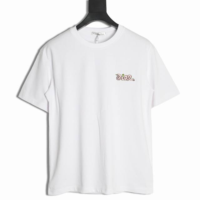 Dior Cd 25Ss Snake Year Limited Edition Embroidered Short-Sleeve T-Shirt Origina