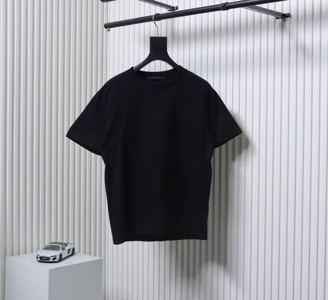 Louis Vuitton 25Ss Front And Back Embroidered Logo Short-Sleeve T-Shirt Made Fro