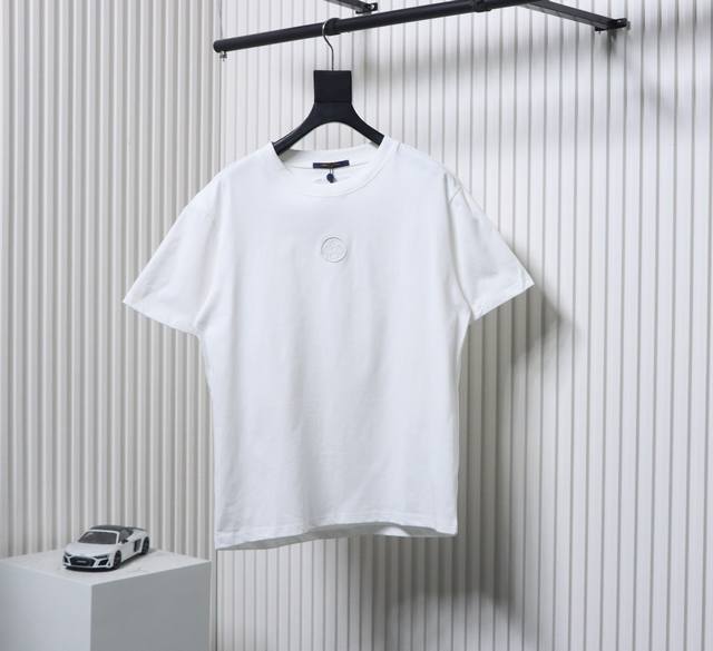 Louis Vuitton 25Ss Front And Back Embroidered Logo Short-Sleeve Made From 300G D