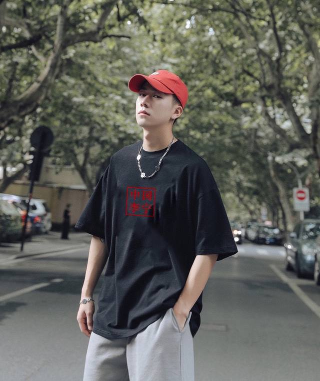 New Arrival! New Li-Ning National Trend Round Neck Short-Sleeve T-Shirt! Super E