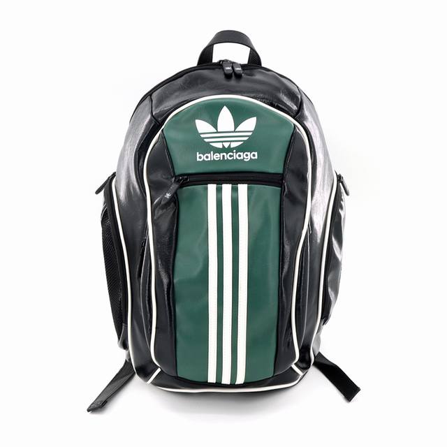 Balenciaga Paris Saint-Germain X Adidas Collaboration Backpack Black And Green B