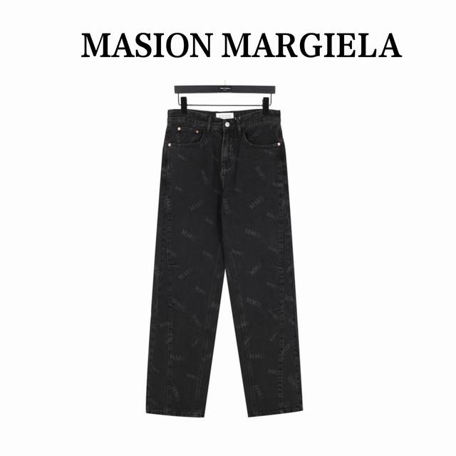 Margiela Margiela Full-Print Logo Denim Pants The Most Impressive Denim Pants We