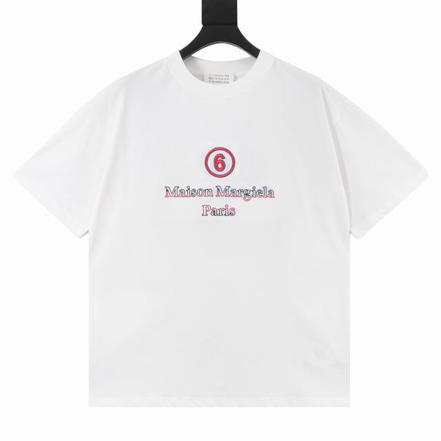 Maisonmargiela Margiela Digital Logo Embroidery And 3D Splash Print Short-Sleeve