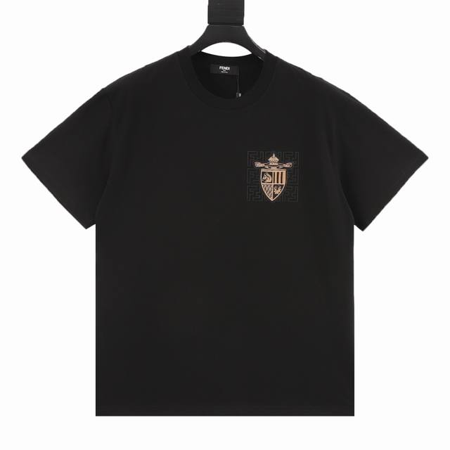 Fendi Fendi 25Ss Short-Sleeve Shirt With Embroidered Chest Emblem The Fabric Is