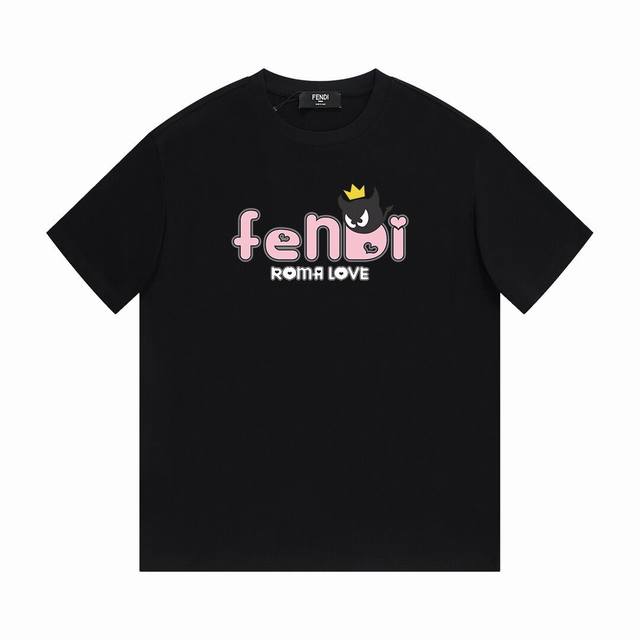 Fendi Pink Letter Short-Sleeve T-Shirt, Elegant Design Exudes Sophistication! Th