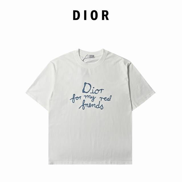 Dior Dior And Hylton Nel Collaboration Slogan Embroidered Short-Sleeve T-Shirt T