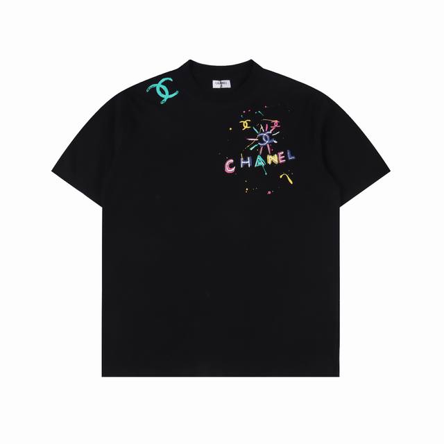 Chanel Classic Logo English Letters Short-Sleeve T-Shirt Process: Printed T-Shir