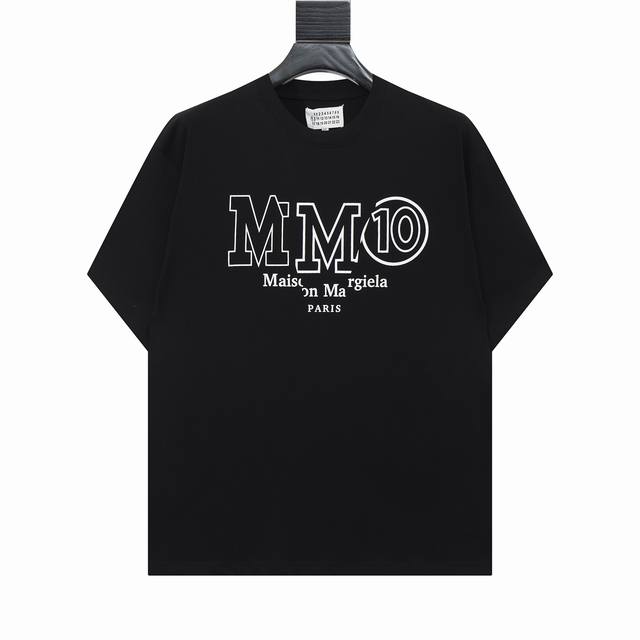 High-End Maison Margiela Margiela Letter Print Short-Sleeve Shirt, Unisex. Exude