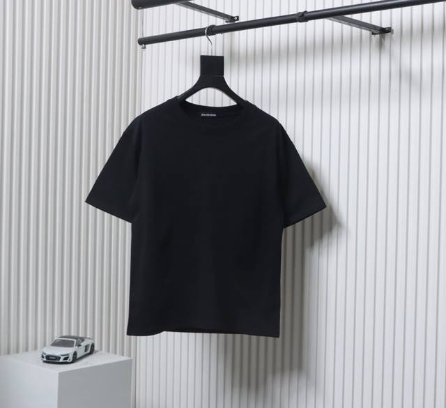 Balenciaga Parisian House 24Ss Signature Embroidered Diamond Letter Short-Sleeve