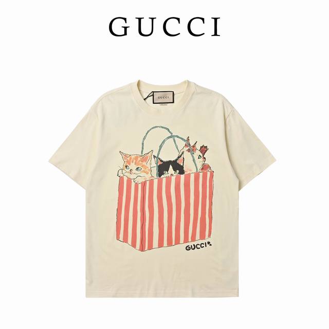 Gucci Canvas Bag Small Cat Replica Short-Sleeve T-Shirt Made From Custom-Selecte