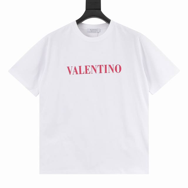 Valentino Valentino Vltn 25Ss Red Letter Print Short-Sleeve T-Shirt Luxury-Inspi